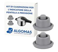 ALGOMAS® Confezione da 2 guarnizioni indicatore pentola a pressione, ricambio compatibile con WMF Perfect e Perfect Plus, valvola di sicurezza resistente al calore, regolazione ermetica, facile