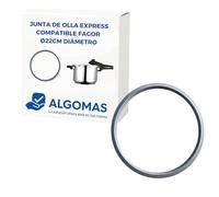 ALGOMAS® Guarnizione pentola Express 22 cm | compatibile con Fagor | Silicone resistente al calore senza BPA | Sigillatura ermetica e regolazione precisa | Ricambio FAG-009 per pentola a pressione