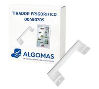 ALGOMAS Maniglia per frigorifero compatibile con Bosch, Balay e Siemens 00490705 - Plastica bianca resistente - Facile installazione - Ricambio preciso per modelli selezionati - Sostituisce la