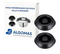 ALGOMAS Membrana Valvola Pentola a pressione compatibile con Fissler | Confezione da 2 Pezzi di ricambio in silicone ad alta temperatura | Controllo sicuro vapore | Magic Comfort Blue Point Vitaquick