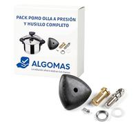 ALGOMAS® Pomello per pentola a pressione con mandrino completo, compatibile con Magefesa Star 13 Alustar 22 Alza Melisa, kit di ricambio universale coperchio pentola, montaggio facile e regolazione