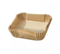 ALGON | 20 basi carta Airfryer quadrata 24 cm - carta friggitrice aria antiaderente, resistente ai grassi e alle alte temperature - carta Airfryer per friggitrice facile da usare