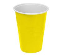 Algon | Set di bicchieri color limone 450cc 10 pezzi - Set bicchieri in plastica resistente e riutilizzabile design moderno ed elegante, ideale per feste ed eventi