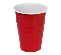 Algon | Set di bicchieri rossi 450cc 10 pezzi - Set bicchieri in plastica resistente e riutilizzabile design moderno ed elegante, ideale per feste ed eventi