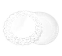 ALGON | Vassoio monouso 4/U per servire alimenti - Vassoio monouso rotondo biondo 16 cm ideale per feste, eventi e catering con design robusto e pratico