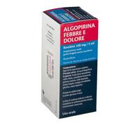 Algopirina Febbre Dolore Bambini 100mg/5ml Ibuprofene Sospensione Orale Gusto Fragola, 150ml