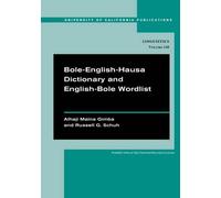 Alhaji Maina Gimba Russ Bole-English-Hausa Dictionary and English-B (Tascabile)