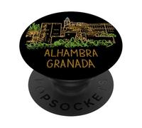 Alhambra Granada Spagna Viaggio Souvenir Città Landmark Gift PopSockets PopGrip Adesivo