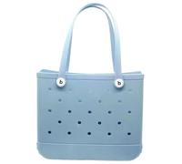 AlHECE Backpack Sacca da Spiaggia Cestino Impermeabile in Gomma Grande capacità di Grande capacità di Stoccaggio Spalla Borse da Viaggio da Viaggio per La Spesa da Viaggio-35X30X12Cm-Blu