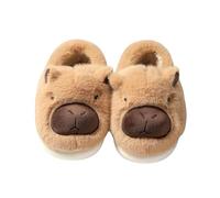 AlHECE Pantofole Donna Divertente Orso Animale Pantofole di Cotone Suole Spesse delle Donne Slipper Casa Inverno Nuovo Caldo Antiscivolo Bella Peluche Pantofole-D-35-36