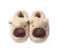 AlHECE Pantofole Donna Divertente Orso Animale Pantofole di Cotone Suole Spesse delle Donne Slipper Casa Inverno Nuovo Caldo Antiscivolo Bella Peluche Pantofole-C-39-40