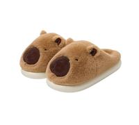 AlHECE Pantofole Donna Divertente Orso Animale Pantofole di Cotone Suole Spesse delle Donne Slipper Casa Inverno Nuovo Caldo Antiscivolo Bella Peluche Pantofole-B-35-36