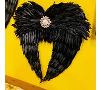 Ali angelo o demone piume conchiglie decorazioni