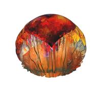 Ali astratte dell'amore Cuffia da a riutilizzabile - cuffia da a quotidiana a doppio strato impermeabile, elastica ed ecologica