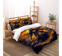 Ali bagliore Set Di Biancheria Da Letto 3 Pezzi Con Stampa 3D Gothic Themes Copripiumino Con 2 Federe in Microfibra Morbida E Leggera Super King（260x220cm）