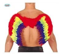 Ali con Piume Multicolore da Travestimento per Feste in Maschera