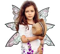 Ali da fata da principessa - per costumi da fata, Ali da fata per bambini | Ali glitterate per cosplay, ali di Campanellino per ragazze, ali di farfalla da elfo per vestire i bambini, Hallow