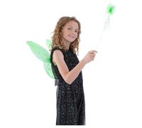 Ali Da Fata Per Bambini + Bacchetta Accessorio Per Costume Da Favola
