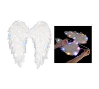 Ali d'angelo Ali di fata Vesti decorativo Comode ali piumate Costume da angelo