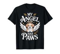 Ali d'Angelo Commemorative per Cani My Angel Has Paws Maglietta