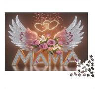Ali d'angelo della mamma Puzzles 1000 Pezzi Carta riciclata per adulti Puzzle per adulti Gioco familiare divertente e stimolante Attività divertente per casa Ottima idea regalo 70x50cm/1000pcs