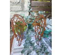 Ali d'angelo in filigrana per bottiglie effetto ruggine decorazione Natale Av...