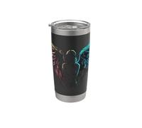 Ali d'angelo Silhouette Art | Luce eterea Bicchiere termico in acciaio inox doppia parete