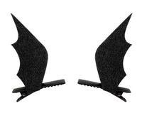Ali del Diavolo, Ali, forcine per Capelli, Stili di forcina, Accessori per tornanti per Feste ferroviarie di Halloween Dressup (Colore: Nero) Coppia Convenient Handled
