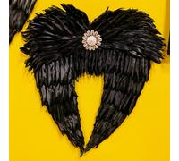 Ali demone o angelo piume conchiglie decorazioni