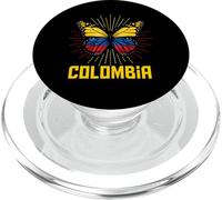 Ali di bandiera della farfalla della Colombia PopSockets PopGrip per MagSafe
