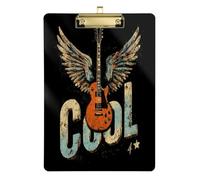 Ali di chitarra retrò A4 portablocco formato tascabile foro standard logopedia appunti per classe di quinta elementare essenziale per insegnanti dimensioni 9 x 12