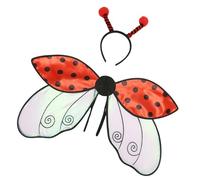 Ali di coccinella con fascia per capelli, ali di api per travestire come costume di Halloween per la festa di Natale, per travestire le api con fascia