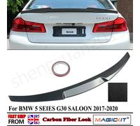 Ali di coda Per BMW Serie 5 G30 G38 Berlina 520i 530d 540i 2017 2018 2019 2020 V M4 Stile Bagagliaio posteriore Tronco Lip Spoiler Carbon Look