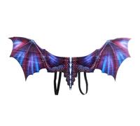 Ali di drago adulto - Ali di Halloween,Accessori di Halloween in tessuto non tessuto per donne e ragazzi adulti festa a tema animale rinascimentale, viola., Se référer au descriptif