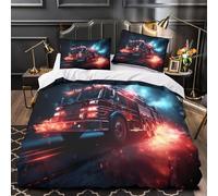 Ali di drago di fuoco copripiumino Set di 3 Pezzi morbida stampa 3D con federa incluso federe cerniera nascosta stile fantasy-dragon-art Set Di Copripiumino for adulti e bambini Double（200x200cm）