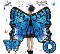 Ali di Farfalla,Ali da Farfalla,Costume Farfalla,Ali Farfalla,Mantello Ali Farfalle,Farfalla Fata Ali,Ali da Fata a Forma di Farfalla,per Carnevale,Carnevali e Feste a Tema,Halloween