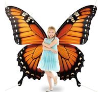 Ali di farfalla Sfondo Decorazione Halloween Monarca Farfalla Decor Fotografia Sfondo per Farfalle Festa Appeso Banner Forniture di Compleanno per Donne Ragazza Cabina Puntelli Foto Parete