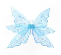 Ali di fata farfalla (blu) per donne e ragazze, ali d'angelo scintillanti per adulti e bambini, magiche