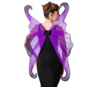 Ali Di Fata Nere Costume Di Halloween Per Donne Farfalla Viola + Nere