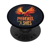 Ali di fuoco Outfit per Phoenix dagli amanti delle ceneri PopSockets PopGrip Adesivo