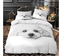 Ali di maiale carine copripiumino 3 pezzi morbida stampa di 3D cerniera nascosta con federe per cuscini Angelo dei cartoni animati Set Di Copripiumino for bambini e adolescenti King（220x240cm）