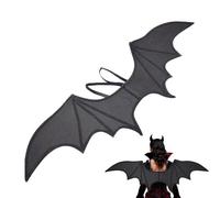 Ali di pipistrello nero, accessori di Halloween per feste in maschera, spettacoli teatrali, festival, feste, spettacoli teatrali