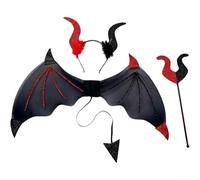 Ali di pipistrello per costume di Halloween Set di accessori Black Bat Wings (blocco)