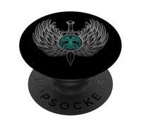 Ali di spada celtica vichingo nordic warrior mitologia PopSockets PopGrip Adesivo