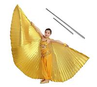 Ali d'oro di Iside con bastoni per le ragazze mostrare e festa