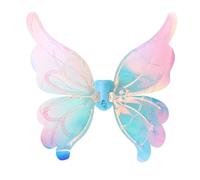 Ali elettriche da fata per ragazze, ali di farfalla con luci a LED in movimento con batteria nuova, ala di farfalla che suona musica, per bambini, travestimento cosplay (blu)