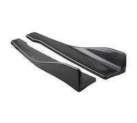 Ali Estensione Minigonna Laterale Per VW Per Golf 5 6 Universale 48CM Lunghezza Gonna Laterale Auto Paraurti Spoiler Splitter Protezione Antigraffio(Fibra di carbonio)