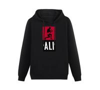 Ali Long Sleeve Hoody with Pocket Muhammad Boxing Legend New Hoodies Pullover Long Sleeve Sweatshirts XL