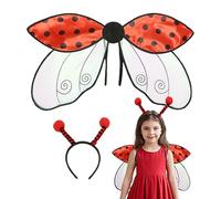 Ali per adultis - Costume per bambini, costume di coccinella per bambini e adultis | Marienkäfer-Bee-Wing Headband per cosplay, maschera, accessori per bambini e , Costume da scarabeo marietto di