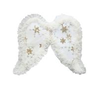 Ali riutilizzabili in tulle con dettagli a stella glitterati Csotume accessorio per bambini Theatre Performances servizio fotografico riutilizzabile Angel Wing con cinture regolabili